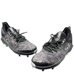NEW Under Armour HOVR‎ Hybrid Metal Baseball Cleats Mens Size 13 Black Metallic